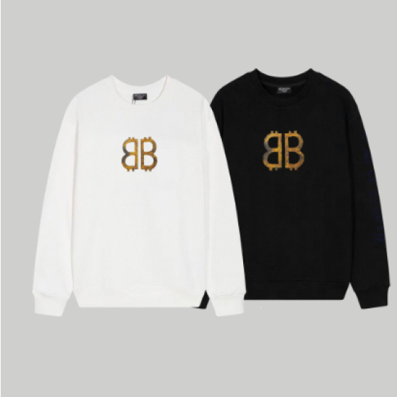 Balenciaga Retro Graffiti Print Crew Neck Sweatshirt